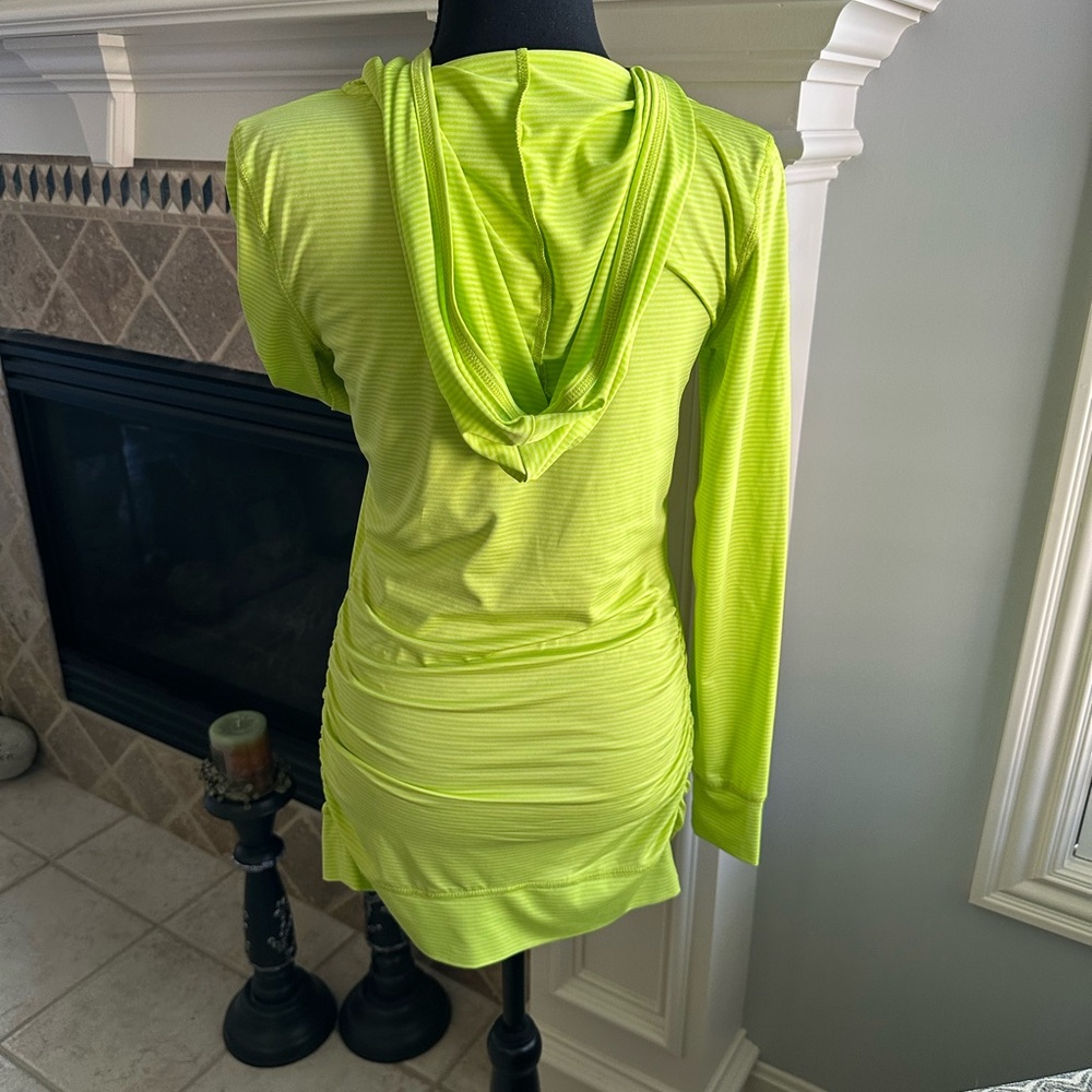 Soybu Neon Green Hooded Tunic - Picture 4 of 12